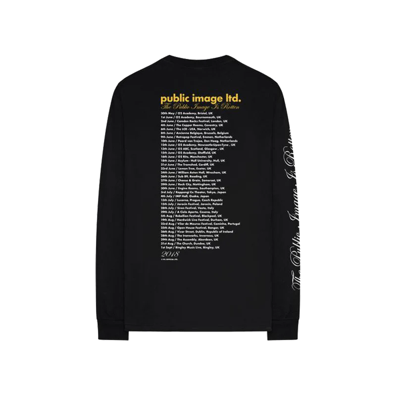 Black and Yellow Logo Tour Longsleeve
