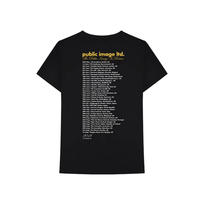 Black and Yellow Logo Tour T-Shirt