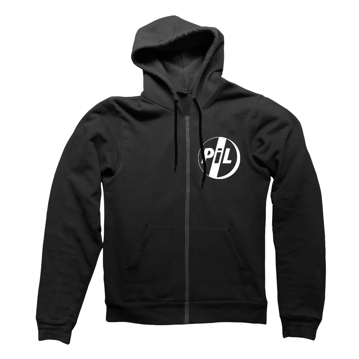 PiL Original Logo Zip Hoodie Black
