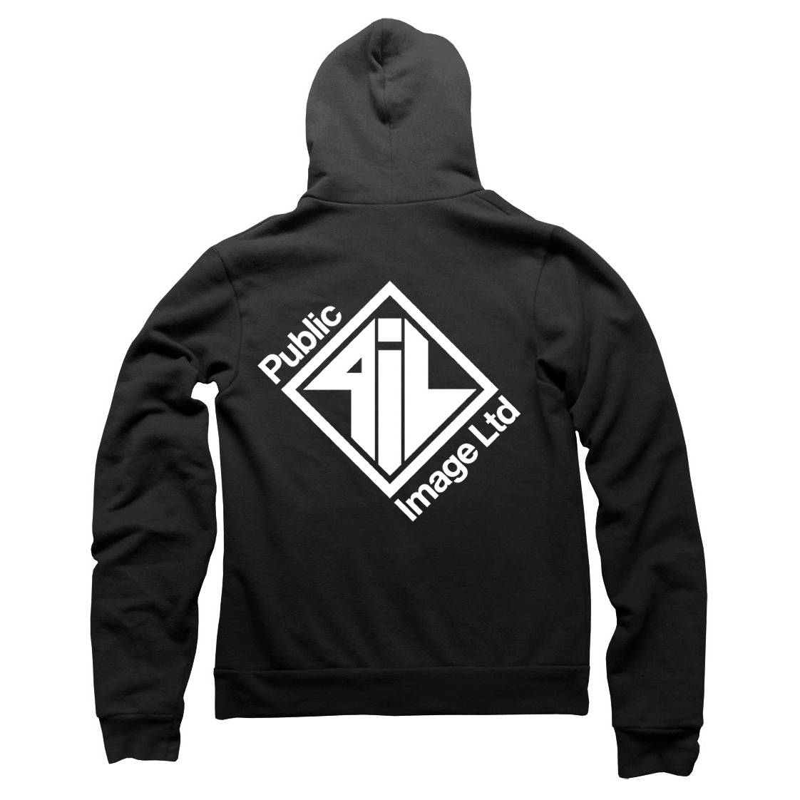 PiL Original Logo Zip Hoodie Black