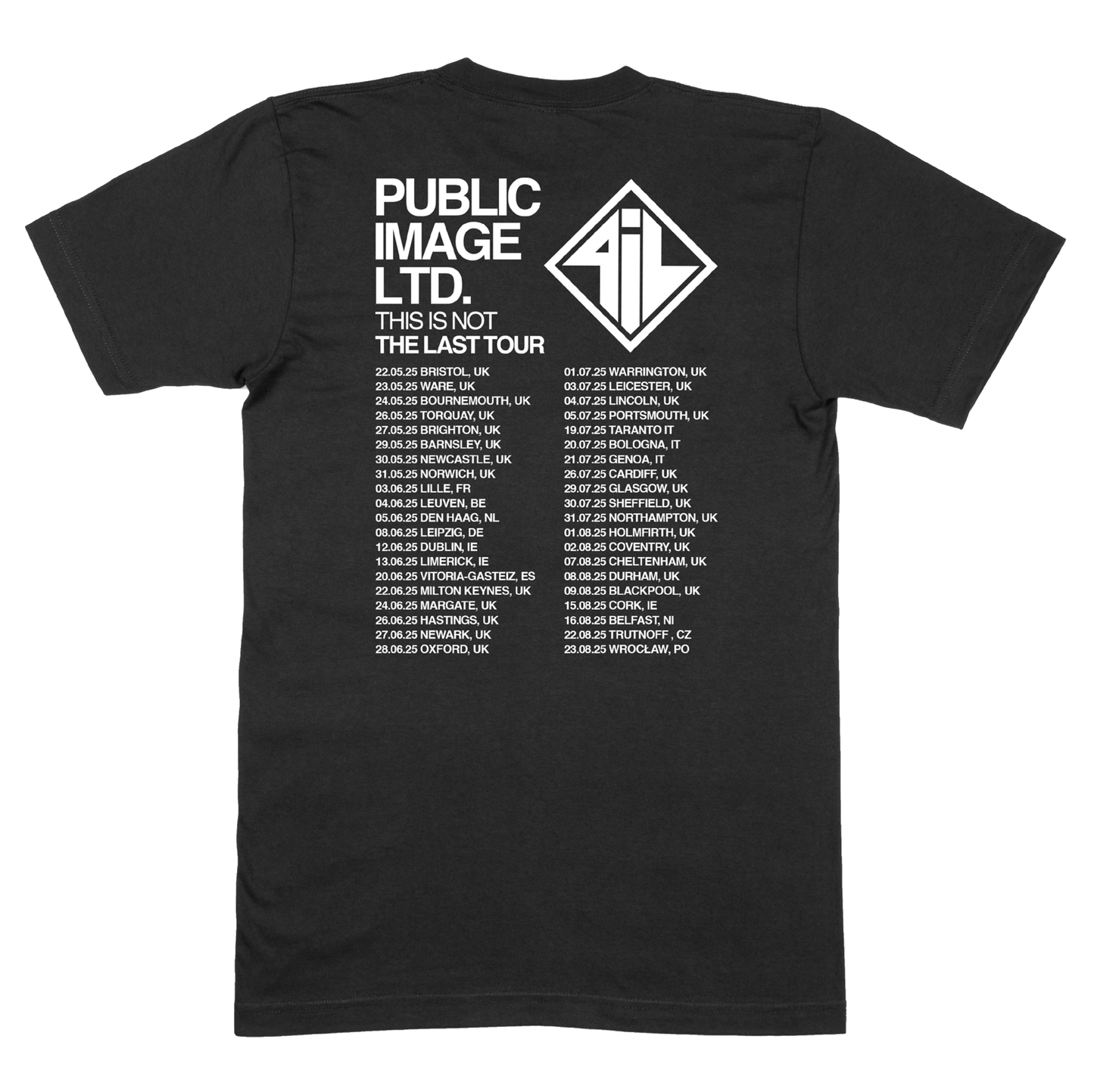 Not The Last Tour T-Shirt Black
