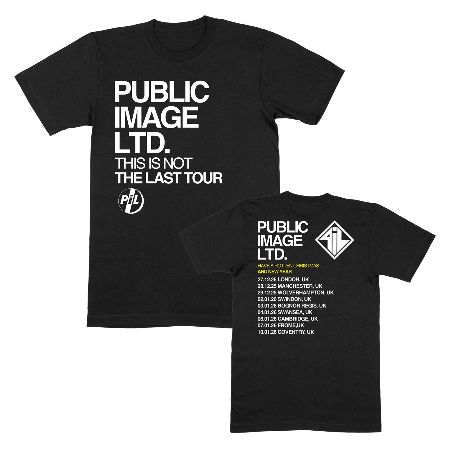This is Not the Last Tour Rotten Christmas and New Year T-Shirt Black