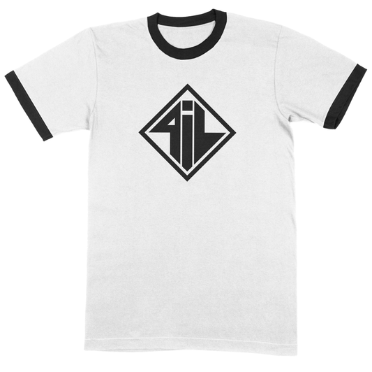 New Logo Ringer T-Shirt White