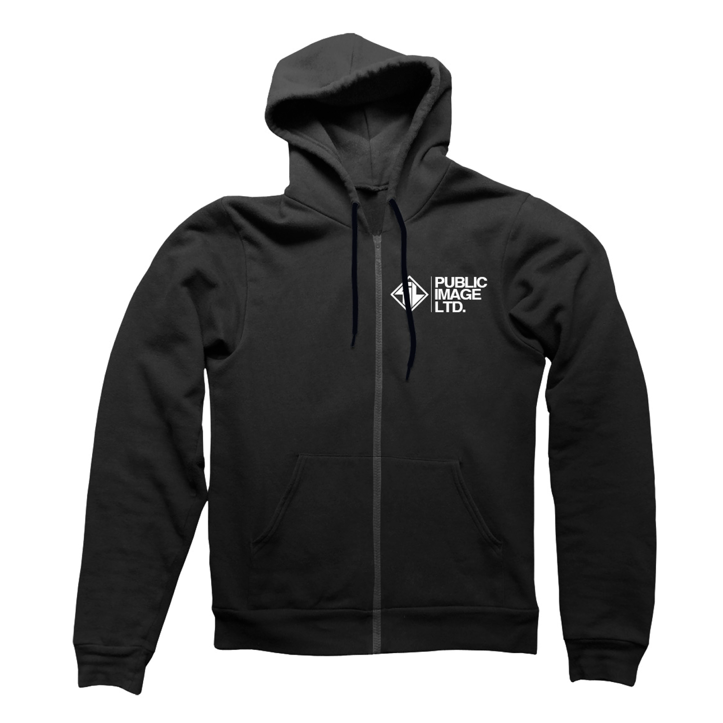 PiL New Logo Zip Hoodie Black