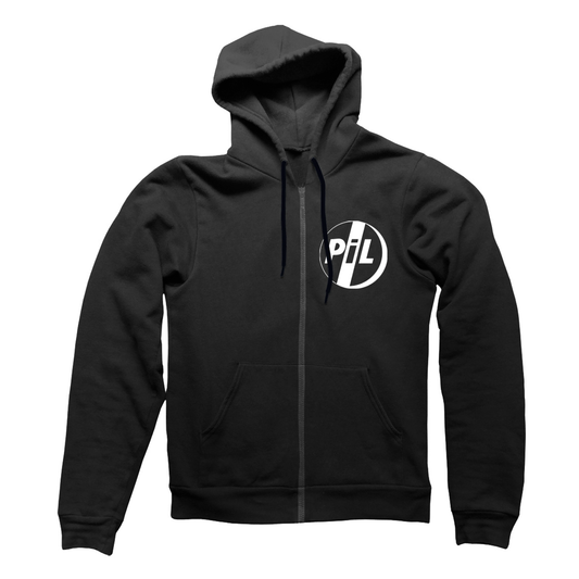 PiL Original Logo Zip Hoodie Black