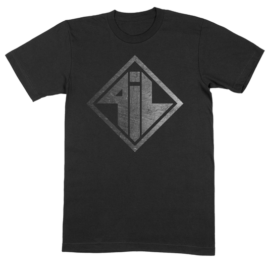 Brushed Steel Logo T-Shirt Black
