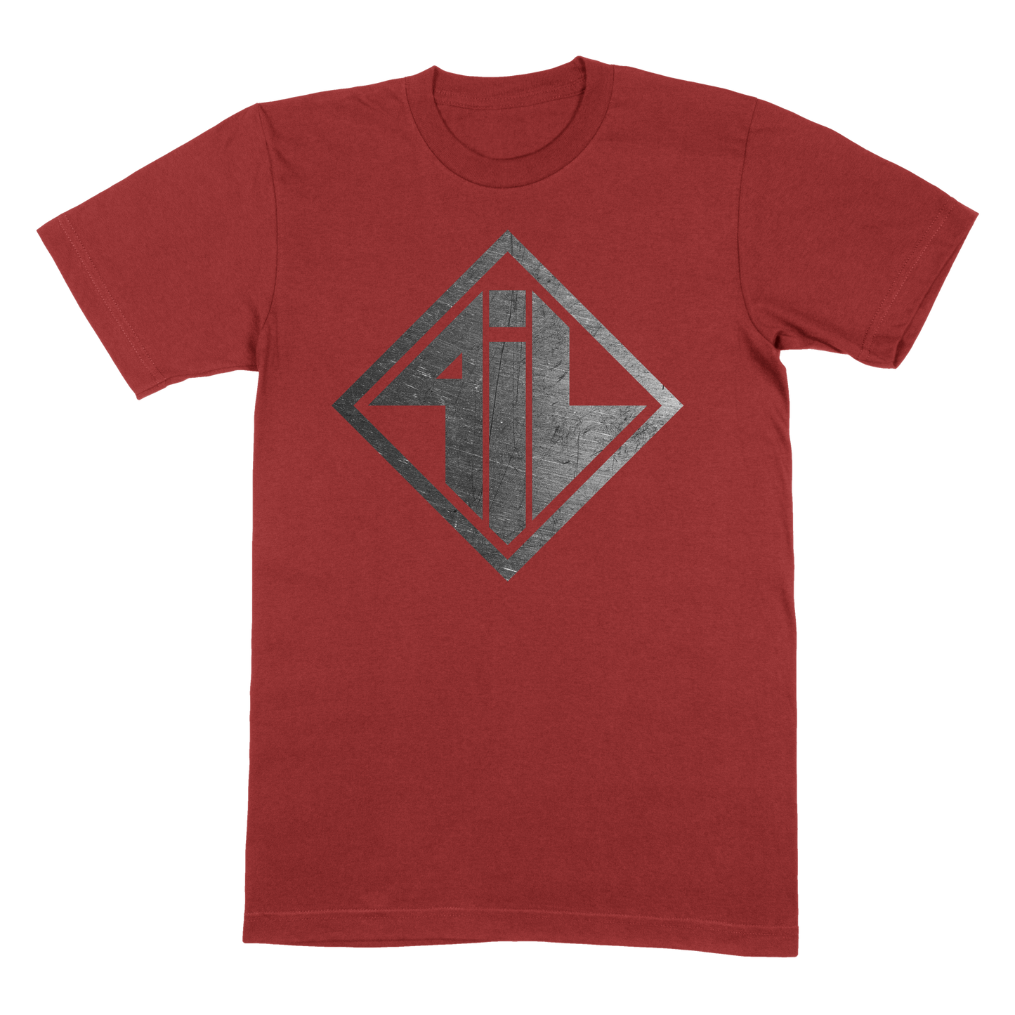 Brushed Steel Logo T-Shirt Cardinal