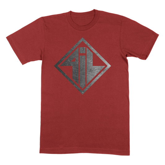 Brushed Steel Logo T-Shirt Cardinal
